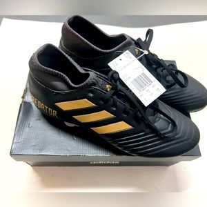 Black and Gold Predator ADIDAS Mens Cleats